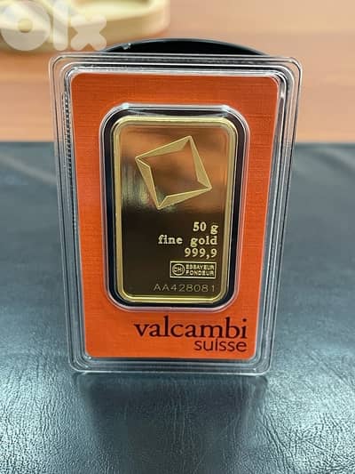 Gold Valcambi Suisse Ounse 50 Grams