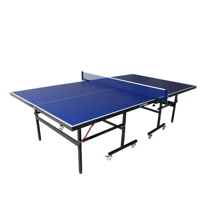 Foldable Tennis Table with Net & Wheels - طاولة تنس قابلة للطي مع شبكة 0