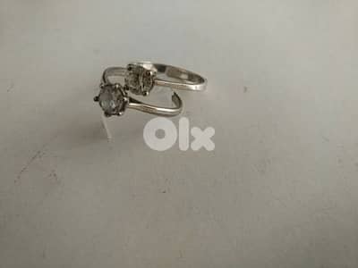 Two old elegant silver rings - Not Negotiable