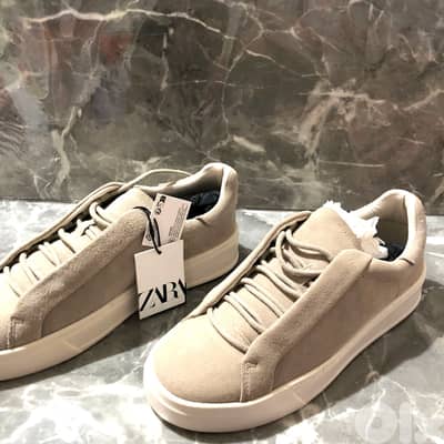ZARA 41 - LEATHER TRAINERS
