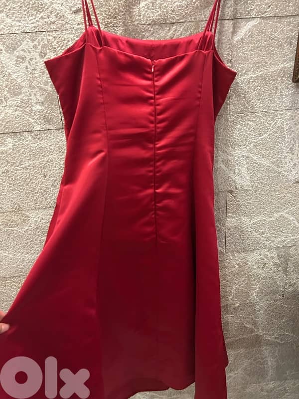 Midi red dress size L 4