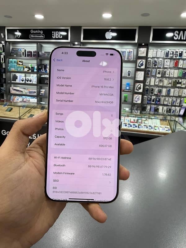 IPHONE 16PROMAX 512GB USED 3
