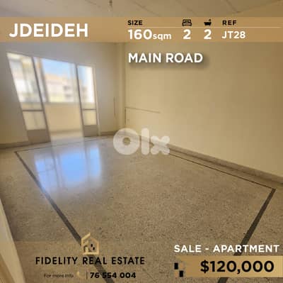 Apartment for sale in Jdeideh JT28 شقة غير مفروشة للبيع في الجديدة
