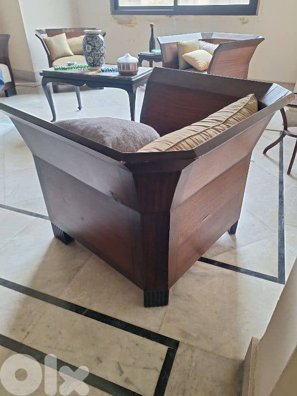 طقم صالون ارديكو انتيك ديوان مع ٤ صغار  رائع جدا ومميز 1