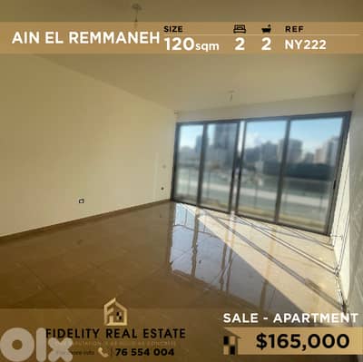 Apartment for sale in Ain El Remmaneh NY222  شقة  للبيع في عين الرمانة