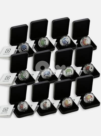 12 coins silver horoscopes