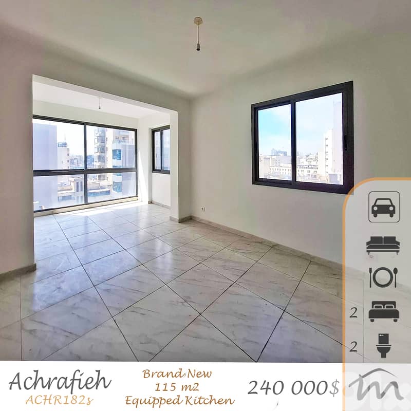 Ashrafieh | Brand New 2 Bedrooms Ap | Underground Parking | High Floor 0