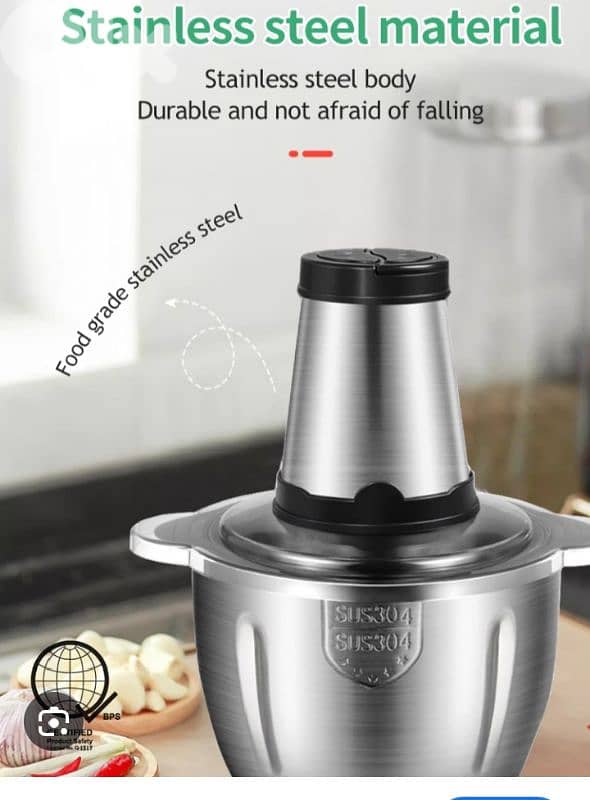 stainless food processor and grinder 2