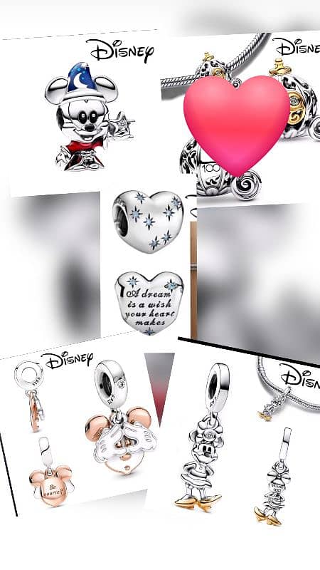 Pandora like Silver charms 3