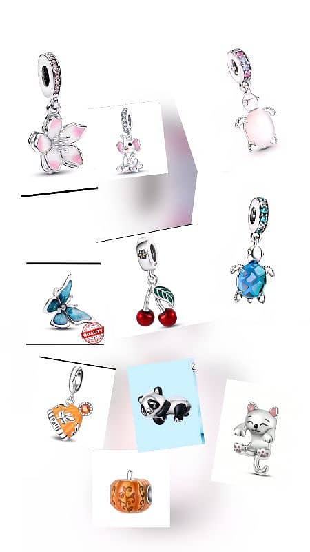 Pandora like Silver charms 6