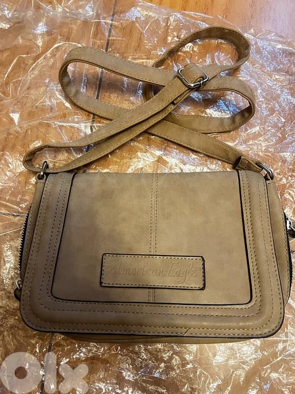 American Eagle camel color bag 1