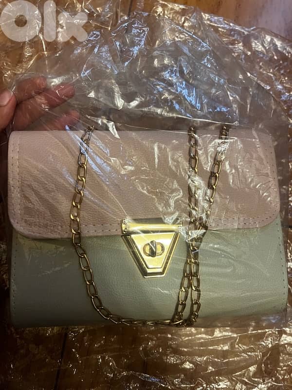 pink and beige bag 1