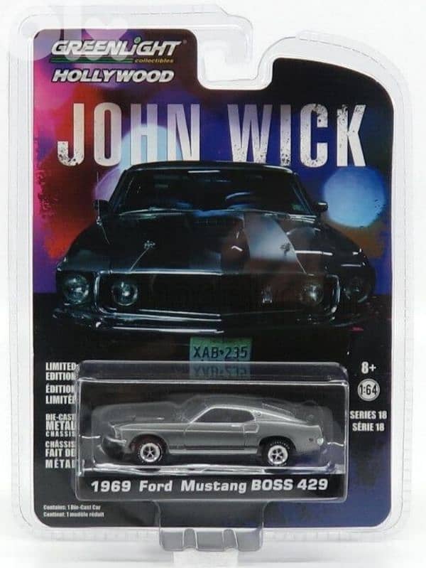 Ford Mustang Boss 429 (John Wick The Movie) diecast car model 1;64 0