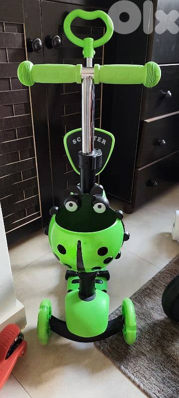two cars and scooter 3