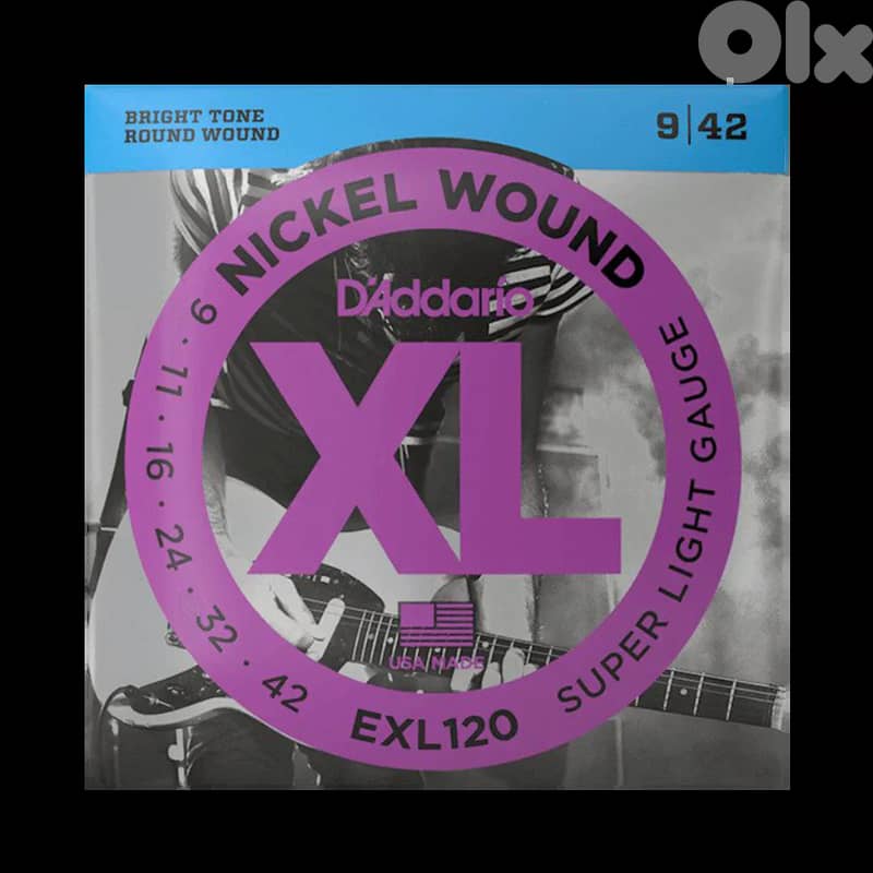 D'Addario 09-42 Super Light Electric Guitar Strings EXL120 0