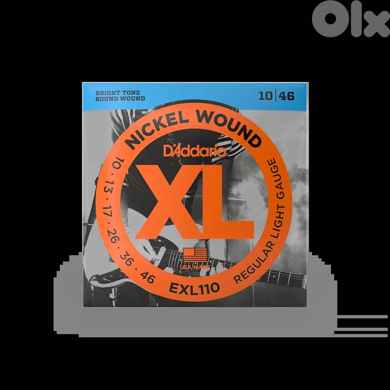 D'Addario 10-46 Regular Light Electric Guitar Strings EXL110 0