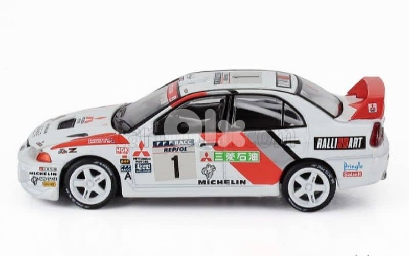 Mitsubishi Evo IV Makinen(Catalunya 1997) diecast car model 1;64 1