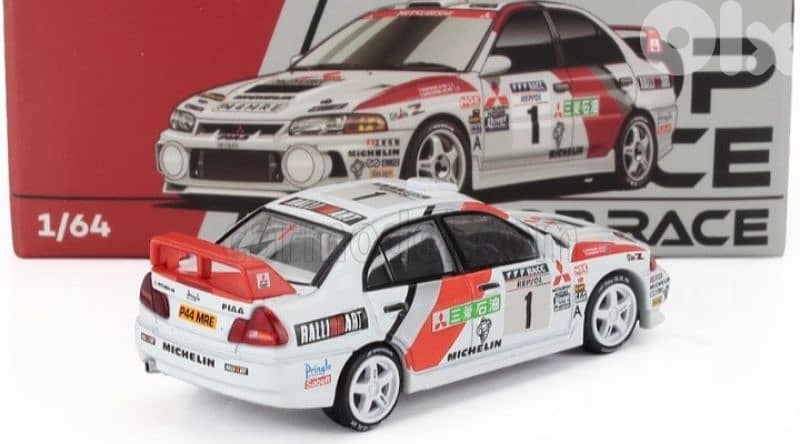 Mitsubishi Evo IV Makinen(Catalunya 1997) diecast car model 1;64 2