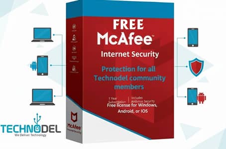 Mcafee internet Security 1 Year license