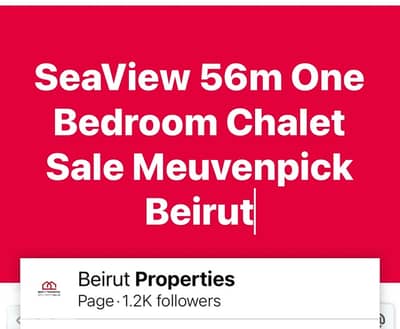 SeaView 56m One Bedroom Chalet Sale Meuvenpick Beirut