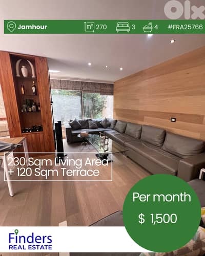 Apartment for rent in Jamhour!  شقة للإيجار في الجمهور!