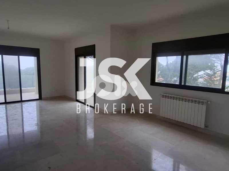 L19339 - 3-Bedroom Apartment with Open View For Sale in Broumana 0