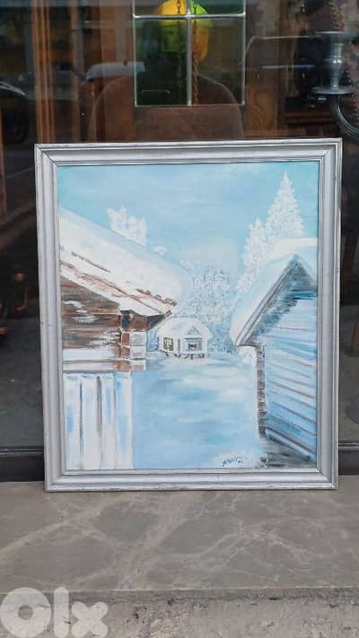 لوحة رسم زيتي اوروبية
