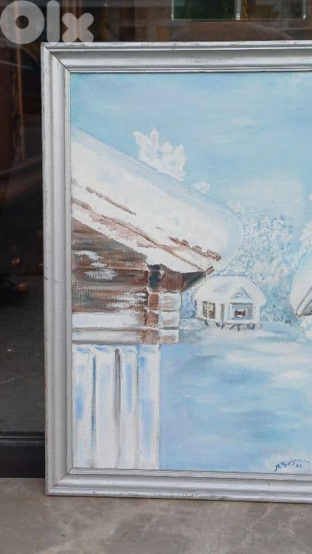 لوحة رسم زيتي اوروبية 4