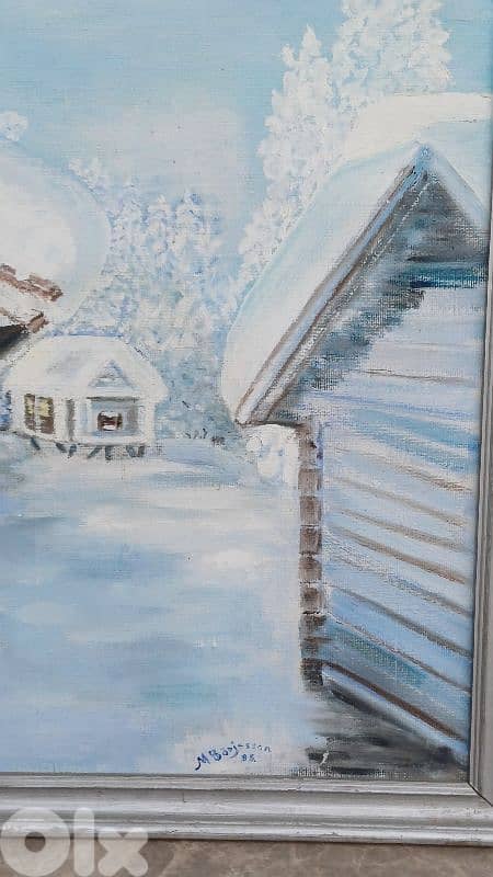 لوحة رسم زيتي اوروبية 5