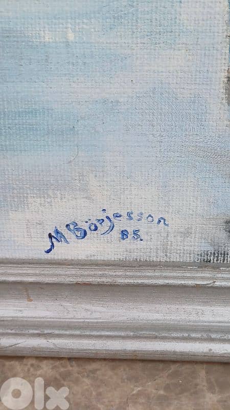 لوحة رسم زيتي اوروبية 6