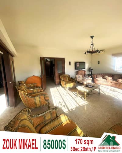 170 sqm Apartment For Sale in Zouk Mikael (زوق مكايل)