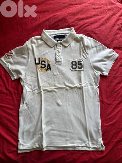 Polo Tommy Hilfiger, Size L, Color White