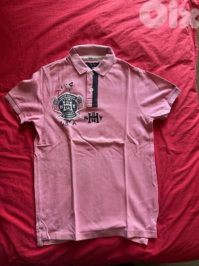 Polo Tommy Hilfiger, Size S, Color Pink