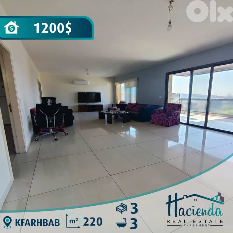 Sea View Apartment For Rent In Kfarhbab 0