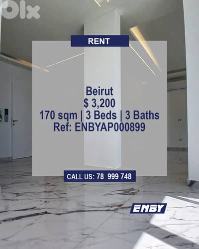 Apartment for Rent Rawche | Prestigious Location | Partial Sea View