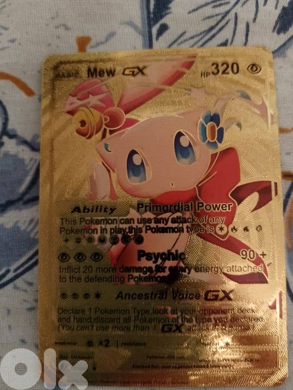 Mew pokemon golden card. 0