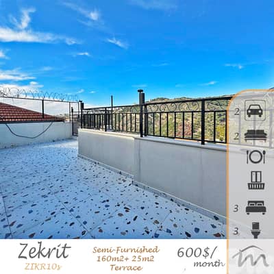 Zikrit | 160m² Duplex + 25m² Terrace | Excellent Building Status
