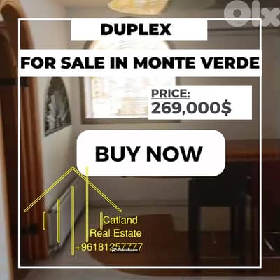 Duplex for sale in Monte Verde 250m2 sea & mountain view price $269K