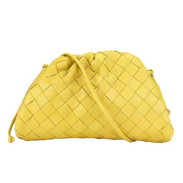 Bottega Veneta clutch bag with strap Copy AA color yellow 0
