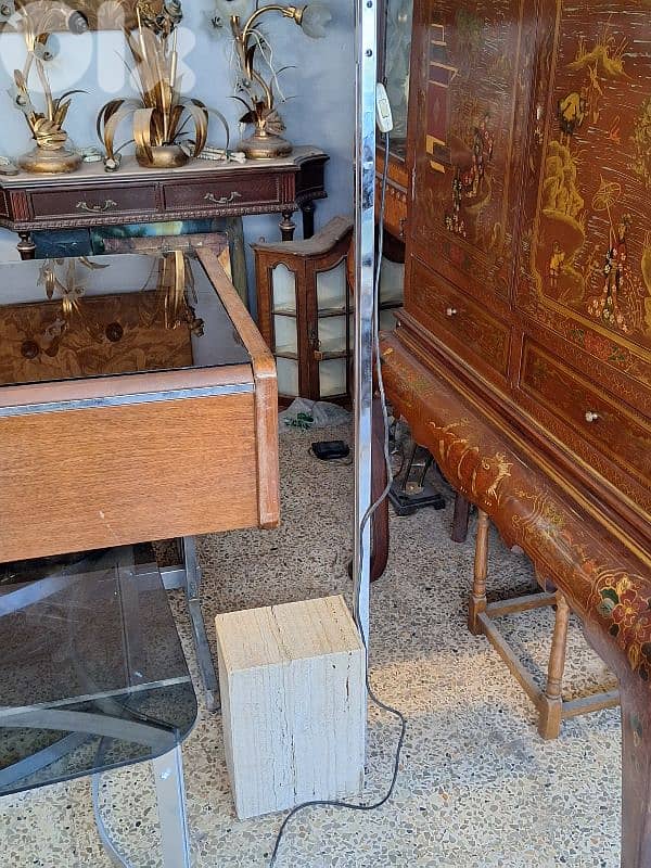 original 50s chrome arc floor lamp marble base 4