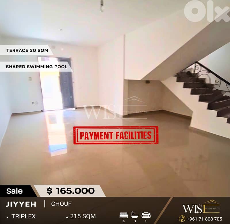 215 SQM Triplex for SALE in Jiyyeh – Chouf! 0