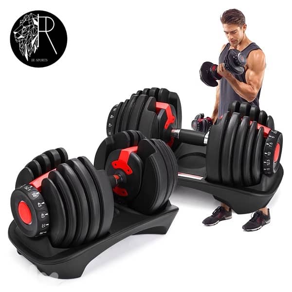 (Price per kg) Pair Of Adjustable Dumbbells 40kg Each 1