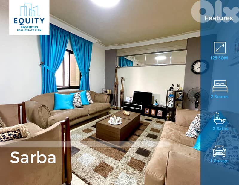 Furnished 125 SQM Apartment For Sale In Sarba شقة للبيع #RK212177 0