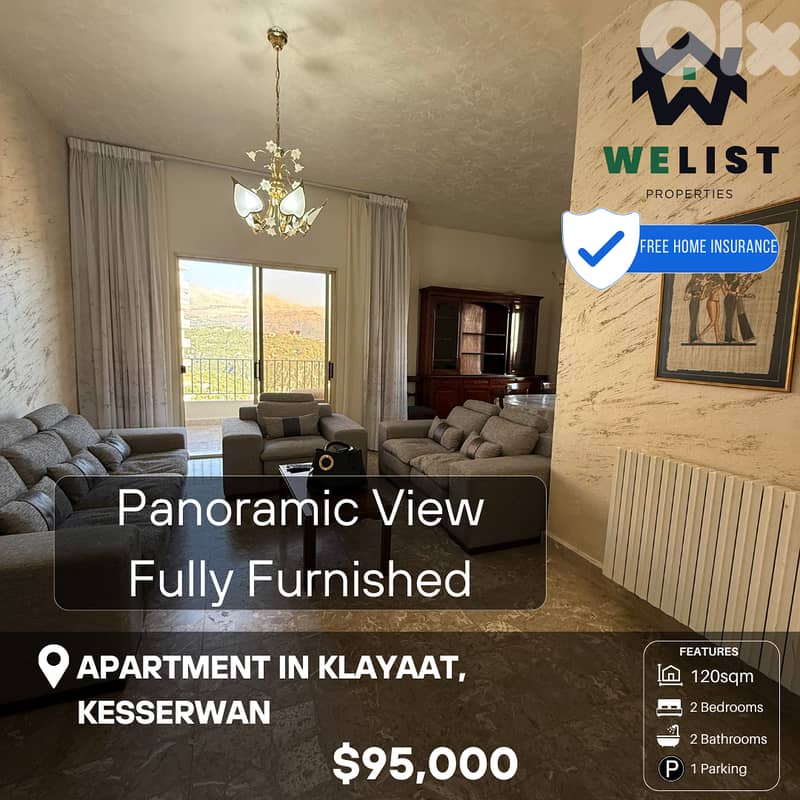 Apartment for sale in Klayaat شقة للبيع في منطقة القليعات 0