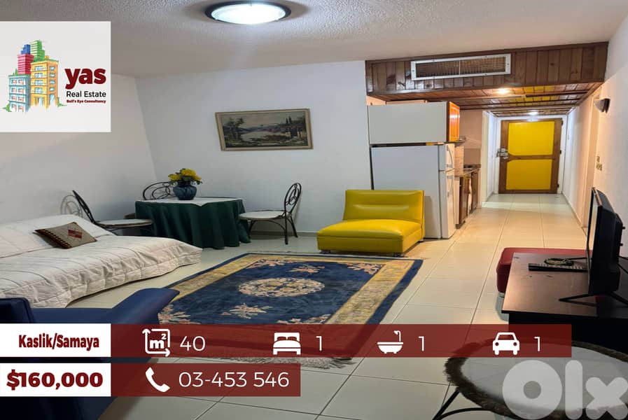 Kaslik/Samaya 40m2 | Chalet | Well Maintained | Sea View | BA 0