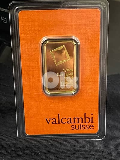 Gold Valcambi Suisse Ounse 1/2 Ounse