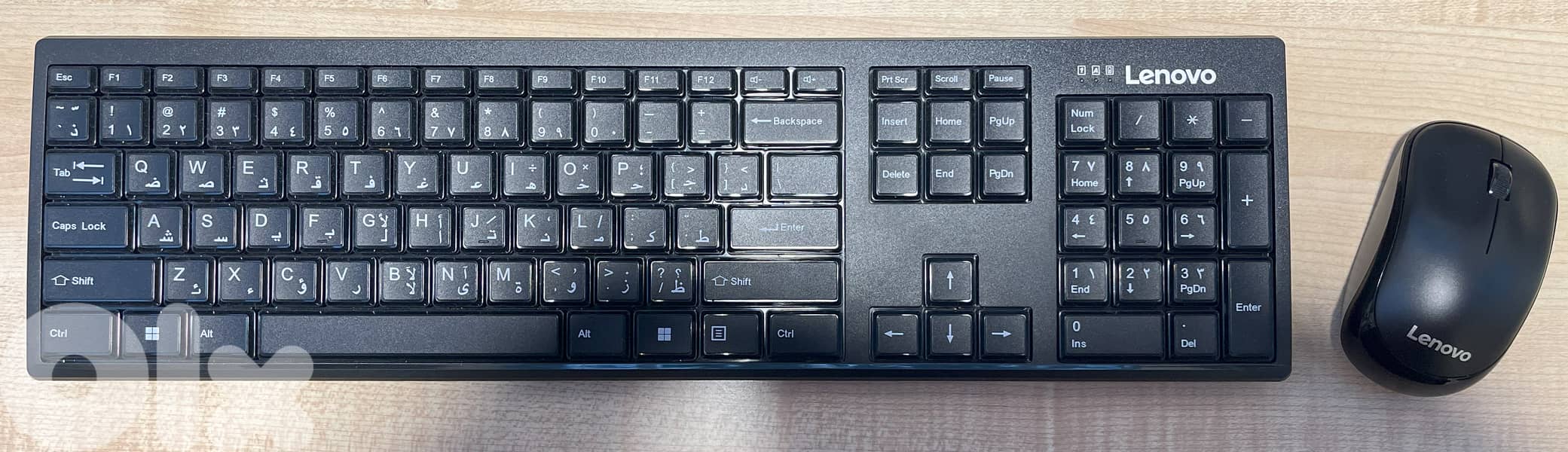 Lenovo 100 Wireless Desktop Keyboard + Optical Mouse Combo 1