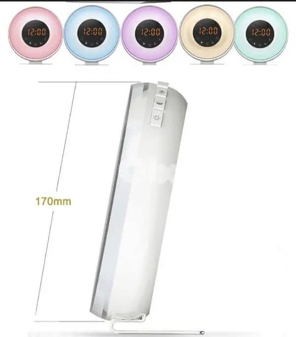 Simulated surise&sunset sleep light alarm clock + tadio/3$ delivery 2