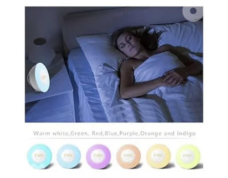 Wakeup Light Alarm& Nature Sounds, Radio, 7 Colour-Changing/4$delivery 4
