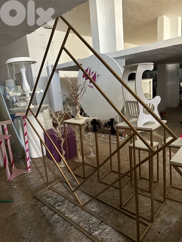 losange gold backdrop metallic 1